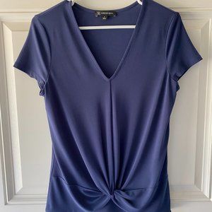 Inc International Concepts Dark Blue  SLUB KNITS Blouse Style 1001022685